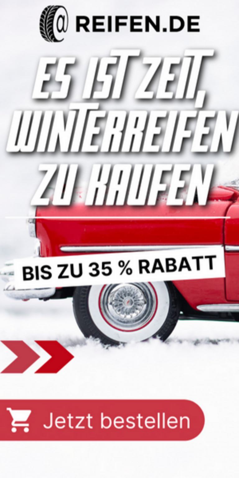 Bis zu 25 Prozent Rabatt auf Winterreifen